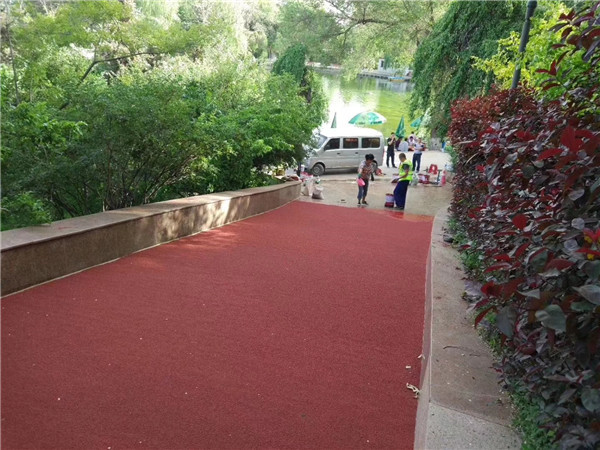 广安彩色路面施工